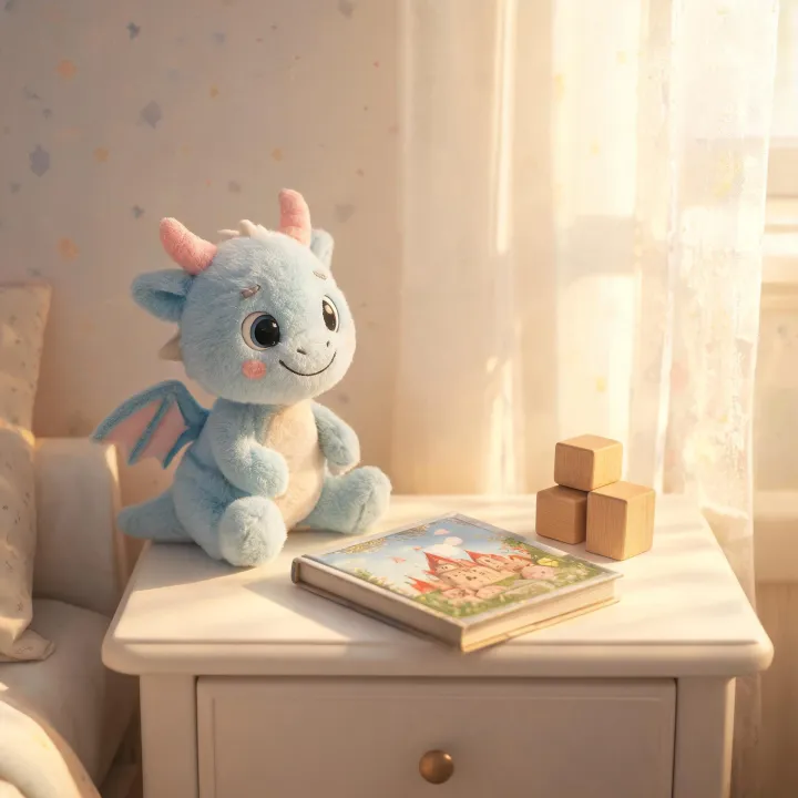 Dragon plush for imaginative stories